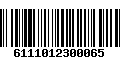 Código de Barras 6111012300065