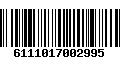 Código de Barras 6111017002995