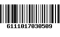 Código de Barras 6111017030509