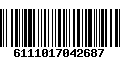 Código de Barras 6111017042687