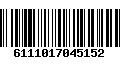 Código de Barras 6111017045152