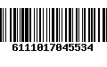 Código de Barras 6111017045534