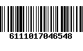 Código de Barras 6111017046548