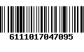 Código de Barras 6111017047095