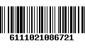 Código de Barras 6111021086721