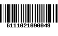 Código de Barras 6111021090049