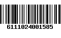 Código de Barras 6111024001585