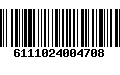 Código de Barras 6111024004708