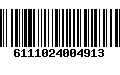 Código de Barras 6111024004913