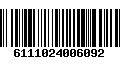 Código de Barras 6111024006092