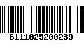 Código de Barras 6111025200239