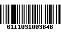 Código de Barras 6111031003848