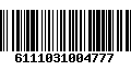 Código de Barras 6111031004777