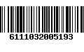 Código de Barras 6111032005193