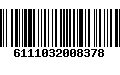 Código de Barras 6111032008378