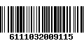 Código de Barras 6111032009115