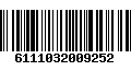 Código de Barras 6111032009252