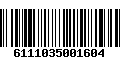 Código de Barras 6111035001604