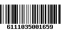 Código de Barras 6111035001659