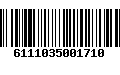 Código de Barras 6111035001710