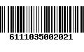 Código de Barras 6111035002021