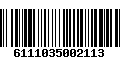 Código de Barras 6111035002113