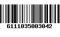 Código de Barras 6111035003042