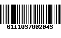 Código de Barras 6111037002043