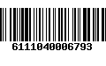 Código de Barras 6111040006793