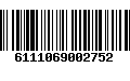 Código de Barras 6111069002752