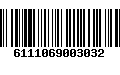 Código de Barras 6111069003032