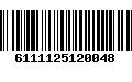 Código de Barras 6111125120048