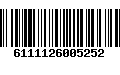 Código de Barras 6111126005252