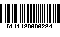 Código de Barras 6111128000224