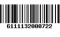 Código de Barras 6111132000722