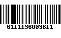 Código de Barras 6111136003811