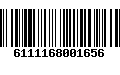 Código de Barras 6111168001656