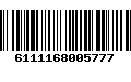 Código de Barras 6111168005777