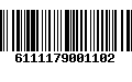 Código de Barras 6111179001102