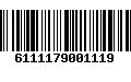 Código de Barras 6111179001119