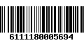 Código de Barras 6111180005694