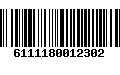 Código de Barras 6111180012302