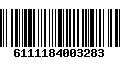 Código de Barras 6111184003283