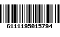 Código de Barras 6111195015794