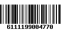 Código de Barras 6111199004770