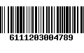 Código de Barras 6111203004789