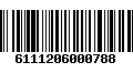 Código de Barras 6111206000788