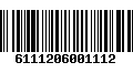 Código de Barras 6111206001112