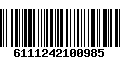 Código de Barras 6111242100985