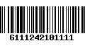 Código de Barras 6111242101111